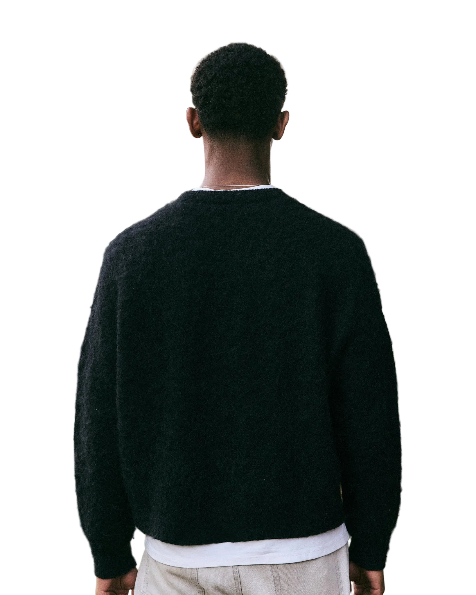 Coszus Alpine Mohair Knit Black Sweatshirt